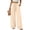 BBH56-Beige, variant on Oversized Wide Leg Sweatpants Women Elastic Drawstring Straight Leg Sweatpants Low Waisted Baggy Lounge Pants Pocket Purple L
