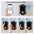 thumbnail image 4 of Fingerprint Traditional Style With 2 Cards BLE TouchScreen Smart Lock, Strong Water Proof IP56, Humid Climate Suitable, Stable Unlock, Highlight BackLight, Easy To Install, Delayed Auto Lock, 4 of 10