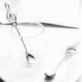 thumbnail image 5 of 18 Cucharaditas Acero Inoxidable Nota Musical Cuchara Café En Forma de Cuchara AzúCar de la Torta de Postre Helado, 5 of 5