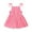 Hot Pink, variant on Fesfesfes Toddler Kids Dress Baby Girl Spring Cute Print Suspender Skirt Princess Dress Hat