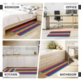 thumbnail image 6 of Logiee Bright Rainbow Print Kitchen Mats for Floor Sets of 2,Waterproof Kitchen Rugs,Non Slip Comfort Standing Mat Rug for Home,Runner,Sink,Office,Laundry, 6 of 6
