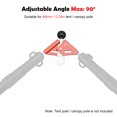 thumbnail image 4 of Red Aluminum Alloy Tent Pole Top Protector - Lightweight 53g Anti-Puncture Cover for Tent Support Rods, Durable Camping Accessory, 3.8x2.2 inch Size, 4 of 6