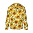 thumbnail image 3 of Kdxio Sunflowers Print Women Men Sun Protection UPF 50+ Jackets Zip Up Long Sleeve Hoodie Hiking Lightweight with Pockets, 3 of 8