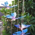 thumbnail image 5 of Solar Wind Chimes for Outside,Color-Changing Hanging Mobile Green Hummingbird Wind Chime Outdoor Waterproof LED Solar Light Porch Deck Garden Patio Decor, 5 of 7