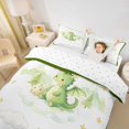 thumbnail image 3 of Homewish Cartoon Dragon Twin Duvet Cover,Lovely Animal Twin Bedding,White,Reversible,2 Pieces,1 Duvet Cover and 1 Pillowcase, 3 of 6