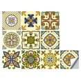 thumbnail image 3 of Azulejo de pared Vinilo Flor Etiqueta de pared Mural Calcomanía para azulejos Etiqueta autoadhesiva impermeable para azulejos, MZ-2-135, Grande Eigraketly HA002473-138, 3 of 6