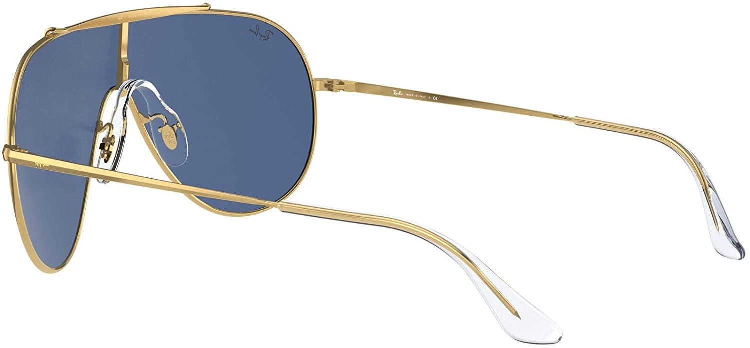 RAY-BAN WINGS RB3597 Aviator Shield Silver-Mirror/Gold (NEW) RARE $250 MSRP Ray-Ban - Brandclub - Ray-Ban RB3597 Wings Shield Sunglasses  main image 2