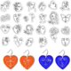 thumbnail image 1 of Sellos transparentes con forma de rostro para decoración de tarjetas y álbumes de recortes. Sellos abstractos transparentes para pendientes. Silicona transparente., 1 of 9