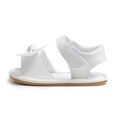 thumbnail image 3 of Meckior Baby Girls Sandals Rubber Sole Infant Summer Bow-Knot Shoes for First Walker 0-18 Months, 3 of 7