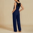 thumbnail image 5 of gakvbuo Summer Jumpsuits Overalls Romper Playsuit Suspender Trousers for Women'S Solid Color Sleeveless Casual Wide-Leg Jumpsuit Adjustable Shoulder Strap Romper WithPockets, 5 of 7