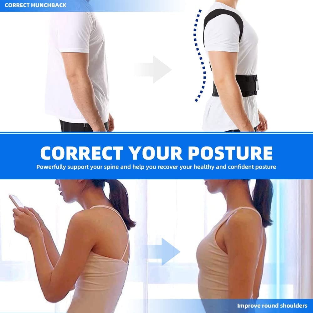 Aofit Posture Corrector Back Brace for Men and Women, New Version Lumbar Support for Posture Improving and Pain Relief