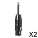 thumbnail image 1 of Adaptador de Cable XLR Hugo Hembra de 2x3 Pines a Conector mono macho de 6,35 mm 2 piezas, 1 of 9