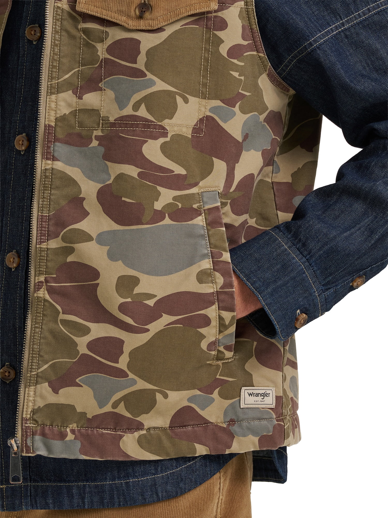 Wrangler Mens Corduroy Barn Vest