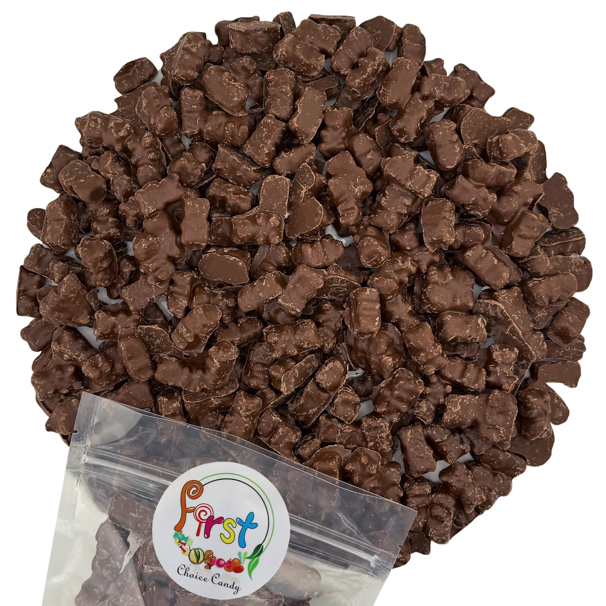 FirstChoiceCandy Gummy Bears ( Dark Chocolate covered Gummy Bears 2 Pound )