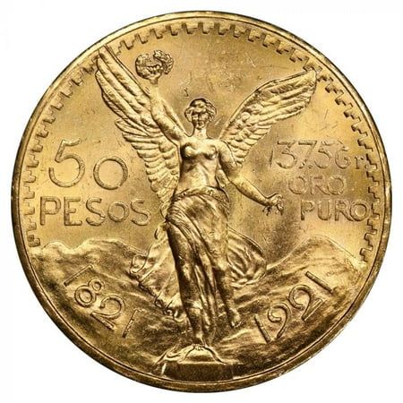 Mexican 50 Pesos Gold Coin - Average Circulated Random