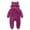 Purple, variant on UAMVSH Unisex Newborn Jumpsuit Baby Winter Clothes Cute Long Sleeve Romper Fleece Warm Footed Zipper Onesies Loungwear for 0-12Months