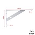 thumbnail image 1 of 2 x Support d'Étagère en Métal en Forme de L, Épaissi, Équerre d'Angle pour Étagère, Équerre d'Angle Droit, 1 of 5