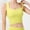 Yellow, variant on Fznquz Women's Sports Bras Gym Longline Crop Tank Tops Yoga Workout Bras