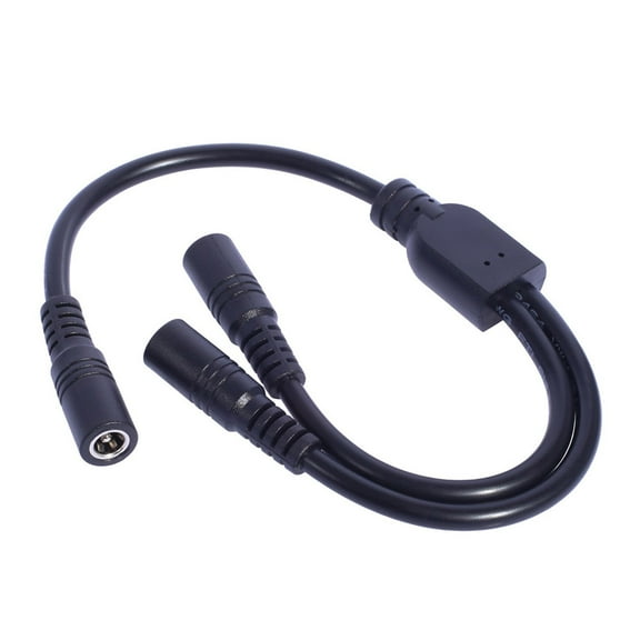 30cm DC5521 Y Splitter Power Cable DC5.5x2.1mm 1Female to 2 Female Extension Power Cord for CCTV LED Light