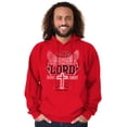 thumbnail image 3 of Live Through the Lord Jesus Christ Hoodie Sweatshirt Women Men Brisco Brands L, 3 of 6