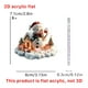 thumbnail image 2 of Christmas Santa Claus Snowman Classic 2D Acrylic Key Pendant Car Rearview Mirror Pendant Decoration, 2 of 4