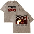 thumbnail image 2 of Manuel Turizo 201 World Tour Merch T-Shirt Cotton Wash Tee Women Men Short Sleeve Crewneck Tee, 2 of 3