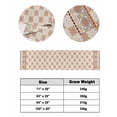 thumbnail image 3 of Bed Runner Scarf Cal King Size, Orange Floral Stain Bed Runners & Scarves for Foot of Beds, Country Boho Ethnic Art Flowers Motifs Decorative Bedding Runner Scarf for Hotel Home Bedroom 102 x20 Inch, 3 of 6
