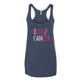 thumbnail image 2 of Fight Cancer Ribbon Tri-Blend Racerback Tank Top, Vintage Navy, Small, 2 of 3