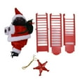thumbnail image 2 of Juguete eléctrico de Papá Noel, carrera negra, escalada, decoraciones para árboles de Navidad, adornos de escaparate, escalera única óptica, 2 of 5