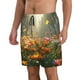 thumbnail image 2 of Fotbe Butterflies In Flower Field Trajes de Baño Estampados para Hombre, Shorts de Verano de Secado Rápido, Ropa de Playa, Bañadores-XX-Large, 2 of 6