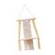 thumbnail image 5 of Estante bohemio para colgar en la pared, estante colgante de madera, fácil de usar, decoración del hogar, estante bohemio, estante de macramé para, 5 of 9