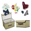 thumbnail image 3 of 1Pc Storage Box Storage Box Foldable Clothing Sundries Portable Storage Box With Lid Foldable Storage Box Home Textile Storage, 3 of 6