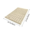 thumbnail image 3 of Yhmxh Non Slip Shower Mat, Non Suction Cup Bathtub Bath Mat with Drain Holes, Heavy Duty Rubber Sturdy Stand Up Shower Stall Tub Mat for Inside Shower, Bathroom, Floor, Pool, SPA (Khaki, 16"x28"), 3 of 6