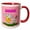 Red/White, variant on 3drose, Mackenzie - Decorative Name Specific Childrens Art, 11oz Two-tone Blue Mug