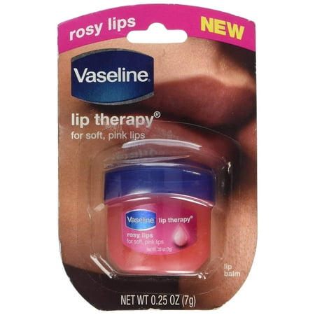 Vaseline Rosy Lips Lip Therapy for Soft, Pink Lips, 0.25oz