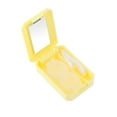 thumbnail image 2 of Unique Bargains 1 Set Contact Lens Case Contact Lens Container Contact Lens Carrier Simple Style 1.77"x2.48"x0.79" Yellow, 2 of 5