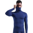 thumbnail image 1 of Camisetas térmicas para hombre, camisetas de manga larga con cuello alto, ropa interior deportiva, 1 of 4