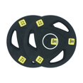 thumbnail image 3 of HAJEX Olympic Rubber Tri-Grip Plates Set 2 inch - 143LB Set - ( 5.5LB, 11LB, 22LB, & 33LB), 3 of 6