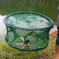 thumbnail image 2 of Graflsoa Portable Foldable Fishing Net with Double-Layer Escape-Proof Design, 7-Hole 60CM, Green, Ideal for Outdoor Activities, 2 of 5