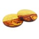 thumbnail image 2 of 2pcs resina colgante granos arte cuelga los resultados de la joyería de del oído del pendiente Redondo Amarillo Marrón, 2 of 9