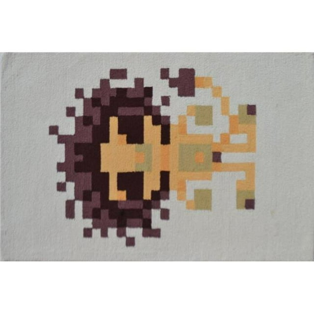 The Rug Market 71215B 2.8 x 4.8 ft. Pixel Lion Area Rug - Boy