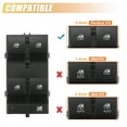 thumbnail image 4 of Interruptor de ventana eléctrica del lado del conductor delantero izquierdo Unique Bargains 1Pc para Chevrolet Cruze No.13305373 para Buick Encore Verano, 4 of 7