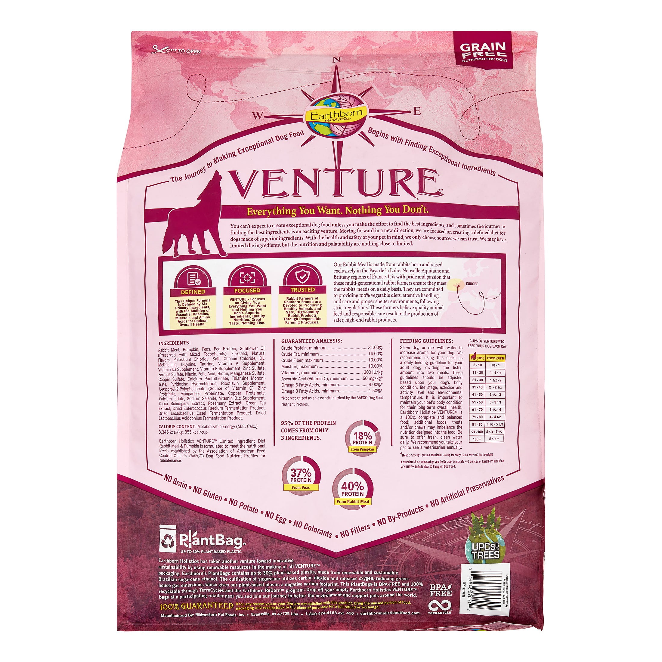 venture rabbit dog food