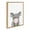 Natural, variant on Kate and Laurel Sylvie Bubble Gum Koala Framed Canvas Wall Art by Amy Peterson Art Studio, 18x24 Gold, Cute Whimsical Animal Art for Wall