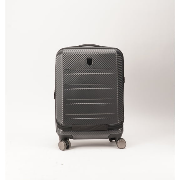 Pre-Owned Heys EZ Access 2.0 Charcoal 21" Carry on Hardside Spinner Luggage