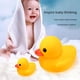 thumbnail image 4 of Juguete de baño con agua para niños, con música que se puede tocar y llamar a peces grandes y pequeños, patos amarillos, accesorios de dibujos animados de animales de vinilo de goma suave, 4 of 5