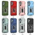 thumbnail image 5 of LeYi Samsung Galaxy A54 5G Case, A54 5G Case with 2 Pack Screen Protectors, Heavy Duty Armor Case with Slide Cover & Upgrade Magnetic 360°Rotatable Kickstand for A54, Green, 5 of 7
