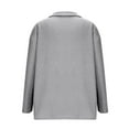 thumbnail image 5 of Lenpel Women's Pullover Sweaters Quarter Zip Lapel Long Sleeve Ribbed Knit Tunic Tops Fall Fashion Sweatshirts, 5 of 6
