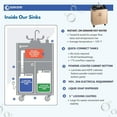 thumbnail image 3 of Ozark River Manufacturing Lil Premier, Child Height Portable Sink Handwashing Station for Kids, Hot Water Handwashing for Daycares and Classrooms, 110V, 3 of 9