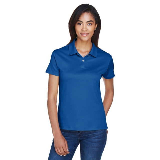 Polo piqué Jet Pima-Tech™ para mujer Devon & Jones TRUE ROYAL L